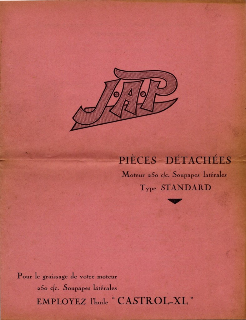 Pièces détachées pour moteur JAP 250 SV