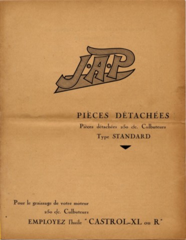 Pièces détachées pour moteur JAP 250 OHV